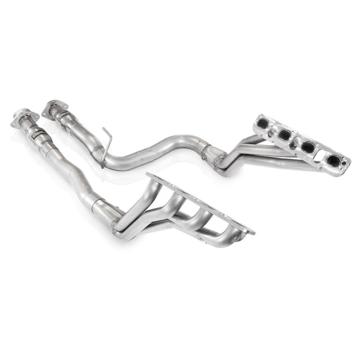 Stainless Works 2006-10 Jeep Grand Cherokee 6.1L Headers 1-7/8in Primaries 3in High-Flow Cats - Bull Strap