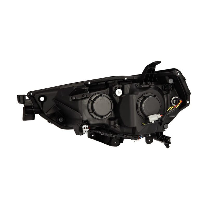 AlphaRex 14-20 Toyota 4Runner PRO-Series LED Proj Headlights Alpha-Black w/Sequential Signal/DRL - Bull Strap