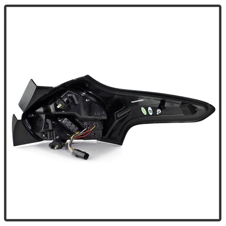 Spyder 15-17 Ford Focus Hatchback LED Tail Lights w/Indicator/Reverse - Black (ALT-YD-FF155D-LED-BK) - Bull Strap