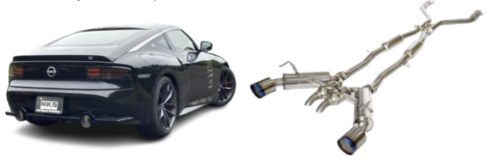 HKS FULL DUAL MUFFLER RZ34 VR30DDTT - Bull Strap