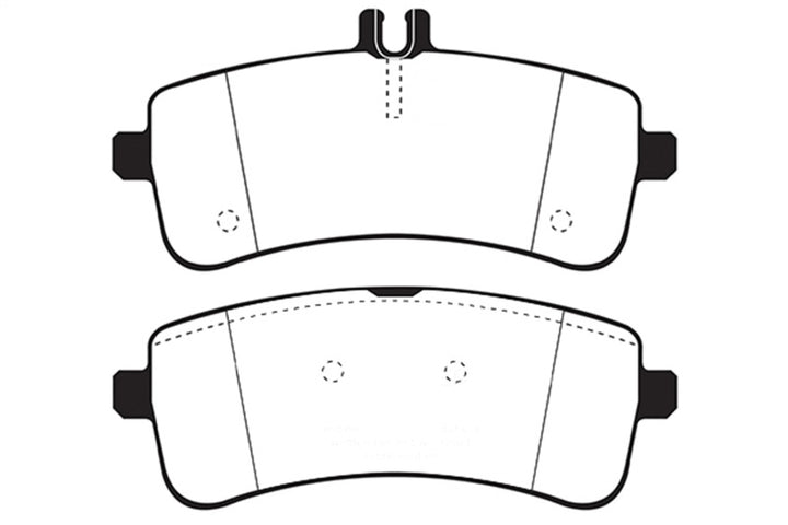 EBC 2015+ Mercedes-Benz C63 AMG (W205) Yellowstuff Rear Brake Pads - Bull Strap
