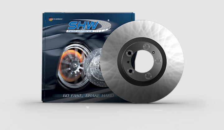 SHW 04-07 BMW 525i 3.0L Front Smooth Monobloc Brake Rotor (34116864906) - Bull Strap