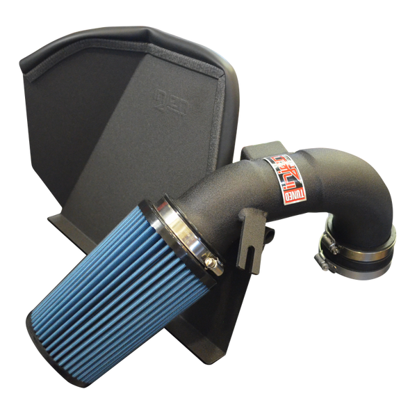 Injen 16-18 BMW 330i B48 2.0L (t) Wrinkle Black Cold Air Intake - Bull Strap