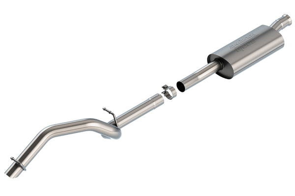 Borla 18-20 Jeep Wrangler JLU 2.0L I4 Climber Turn Down Exit Cat-Back Exhaust - Bull Strap