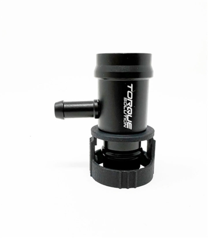 Torque Solution Billet Boost Tap - Toyota Supra A90/A91 MKV / BMW B48/B58 / G Series Chassis - Black - Bull Strap