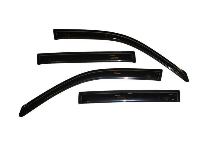 AVS 01-07 Toyota Highlander Ventvisor Outside Mount Window Deflectors 4pc - Smoke - Bull Strap