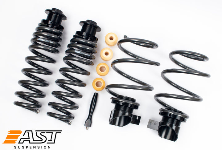 AST BMW G87 M2 / G80 M3 / G81 /G82 M4 / G83 M4 Adjustable Lowering Springs - 20-46mm Fr / 10-36mm Rr - Bull Strap