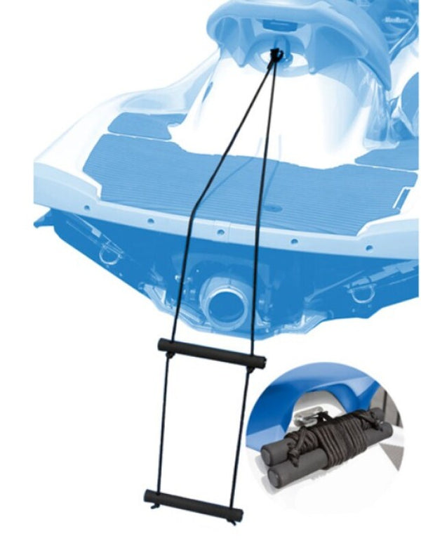 Hardline 2 Step Rope Boat Ladder - Bull Strap