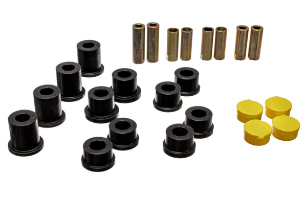 Energy Suspension 90-97 Mazda Miata Black Front Control Arm Bushing Set - Bull Strap