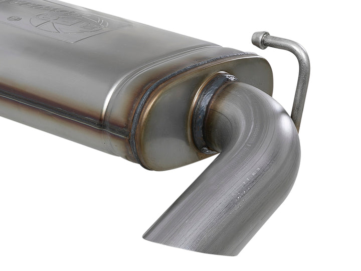 aFe MACH Force-Xp Hi-Tuck 3in 409 SS 18-20 Jeep Wrangler JL 2.0/3.6 Axle-Back Exhaust - Bull Strap