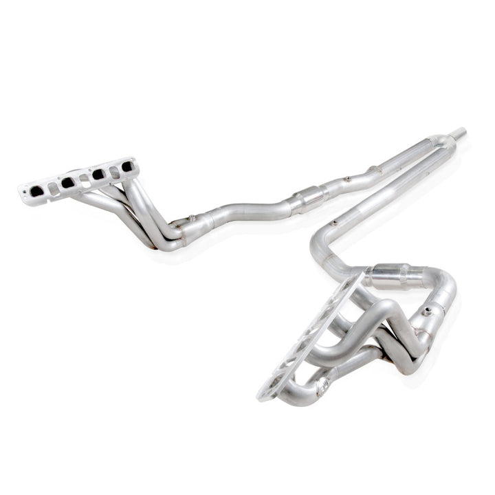 Stainless Works 2009-16 Dodge Ram 5.7L Headers 1-3/4in Primaries 3in High-Flow Cats Y-Pipe - Bull Strap