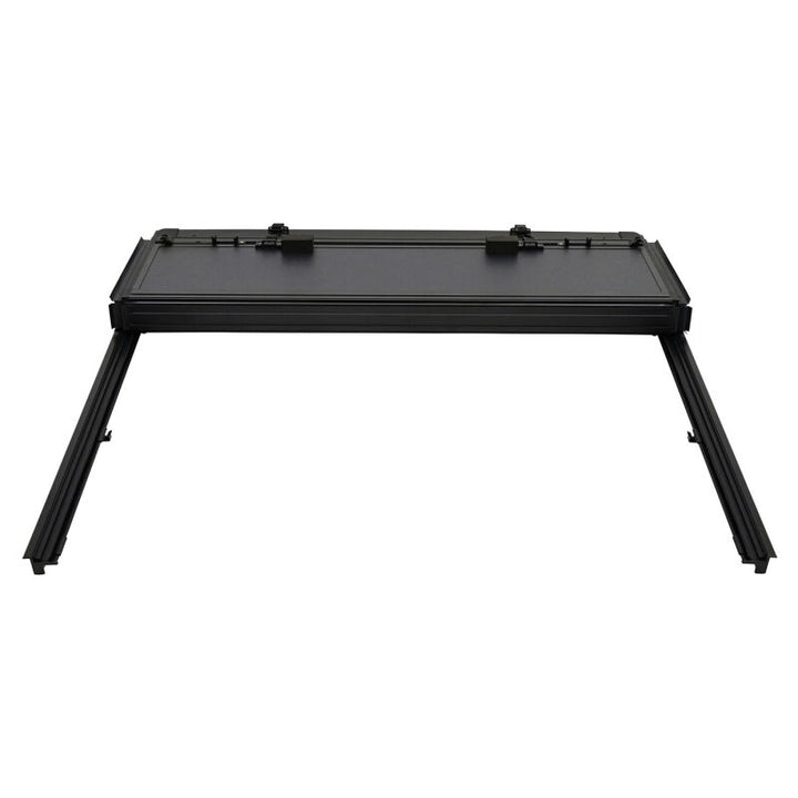 Westin 07-21 Toyota Tundra 5ft 7in Bed Hard Tri-Fold Tonneau Cover - Black - Bull Strap