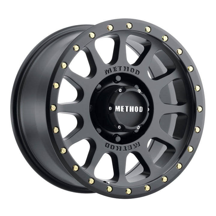 Method MR305 NV 18x9 -12mm Offset 8x170 130.81mm CB Matte Black Wheel - Bull Strap