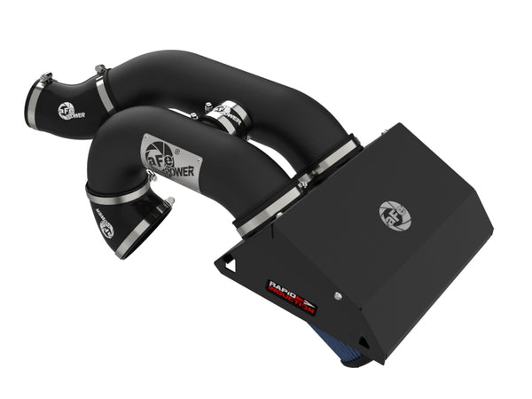 aFe Rapid Induction Pro 5R Cold Air Intake System 21-22 Ford F-150 Raptor V6-3.5L (tt) - Bull Strap