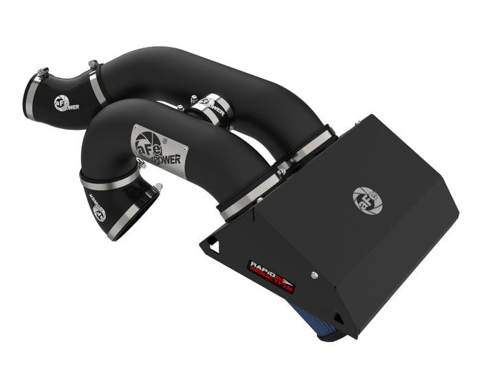 aFe Rapid Induction Pro 5R Cold Air Intake System 21-22 Ford F-150 Raptor V6-3.5L (tt) - Bull Strap