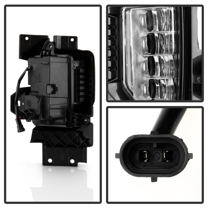 Spyder 20-22 GMC Sierra 2500/3500 HD OEM Fog Lights w/ Universal Switch - Bull Strap