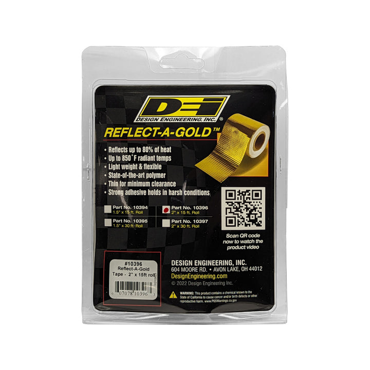 DEI Reflect-A-GOLD 2in x 15ft Tape Roll - Bull Strap
