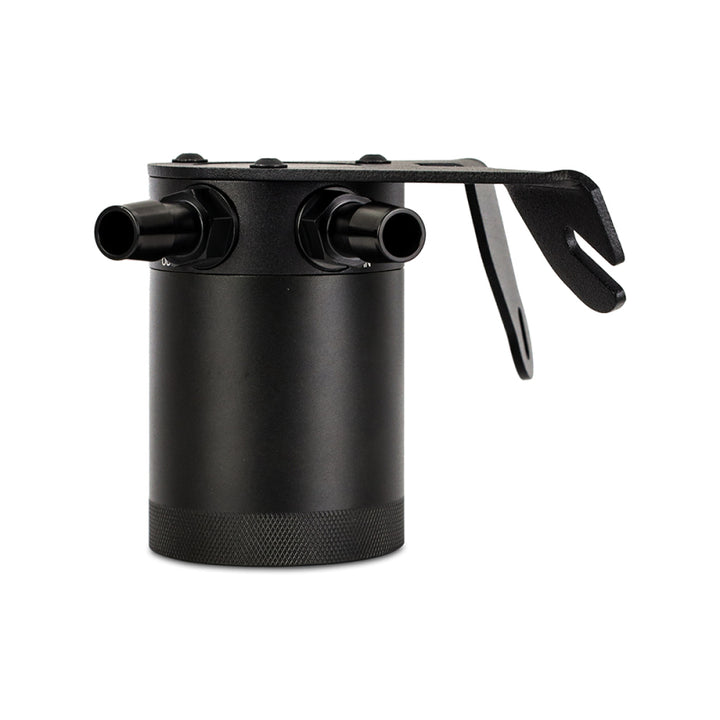 Mishimoto 2021+ Ford Bronco 2.3L Baffled Oil Catch Can - PCV Side - Black - Bull Strap
