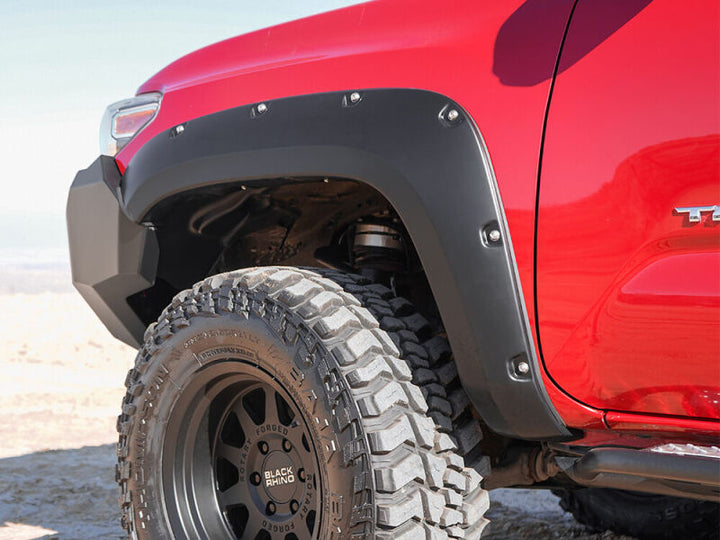 Husky Liners 16-23 Toyota Tacoma Pocket Style Fender Flares - 4 Piece Set - Bull Strap