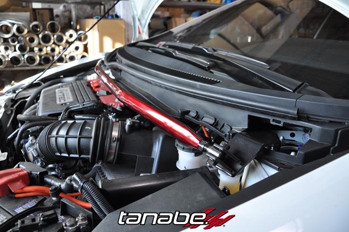 Tanabe Sustec Front Strut Tower Bar 2013 Honda Civic Si Sedan - Bull Strap