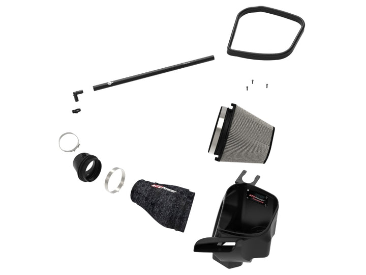 aFe 2021 Dodge Durango SRT Hellcat Track Series Carbon Fiber Cold Air Intake System w/ Pro DRY S - Bull Strap