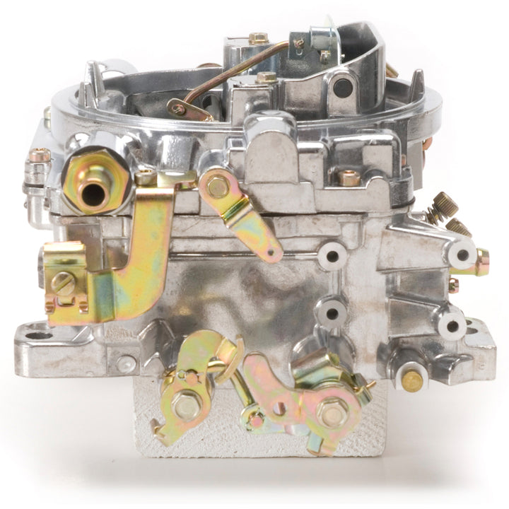 Edelbrock Carburetor Performer Series 4-Barrel 600 CFM Manual Choke Satin Finish - Bull Strap