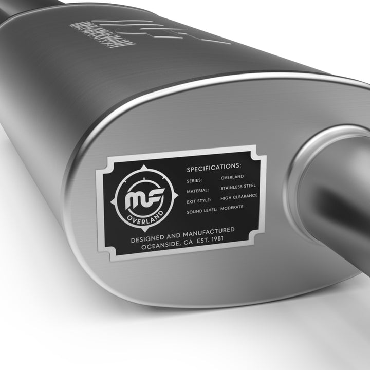 MagnaFlow 24-26 Ineos Grenadier Overland Series Black Chrome Cat-Back Performance Exhaust System - Bull Strap
