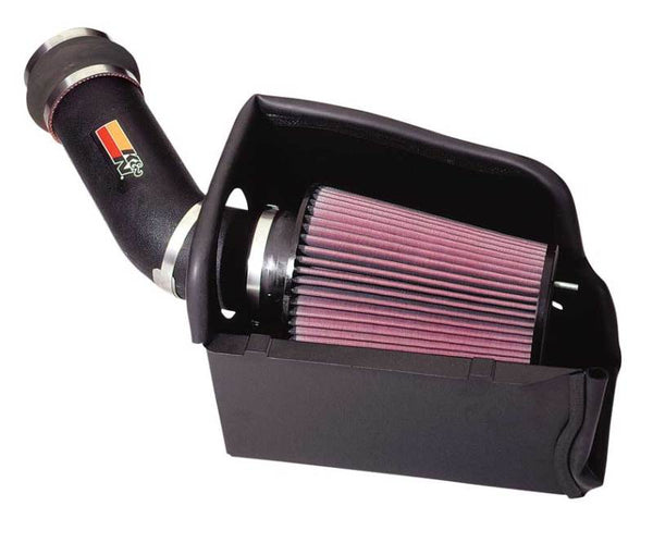 K&N 94-97 Ford F-Series Super Duty V8-7.3L Performance Intake Kit - Bull Strap