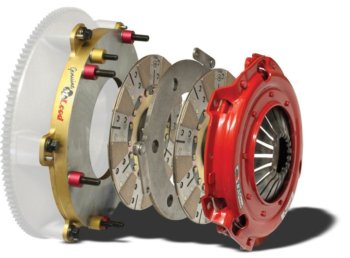 McLeod 10-14 Shelby GT500 RXT 1200 Twin Disc Clutch Kit - Bull Strap