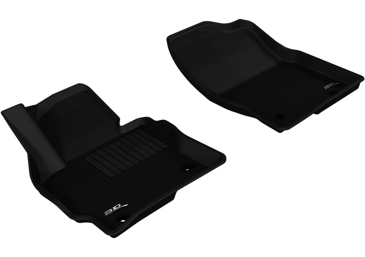 3D MAXpider 2013-2016 Mazda CX-5 Kagu 1st Row Floormat - Black - Bull Strap