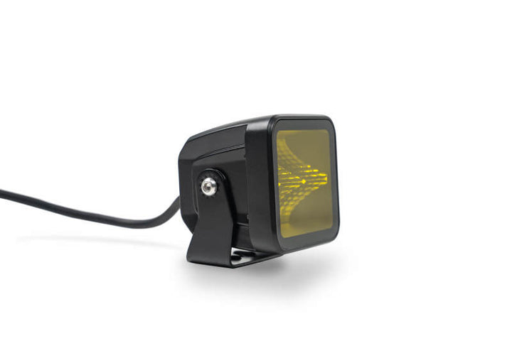 DV8 Offroad 3in Elite Series LED Amber Pod Light - Bull Strap