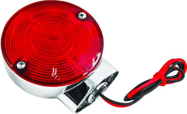 Bikers Choice 86-99 FLT FLST FXRT 2 Filament Turn Signal Lamp W/Red lens Replaces H-D 68400-86 - Bull Strap