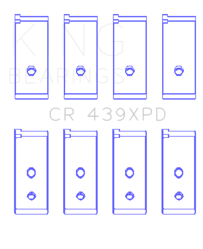 King Engine Bearings Honda B-Series Dowel Performance Rod Bearing Set - Size STD - Bull Strap