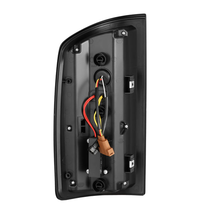 AlphaRex 07-08 Dodge Ram1500/07-09 Dodge Ram 2500+3500 Luxx-Series LED Tail Lights(Pair) Alpha Black - Bull Strap