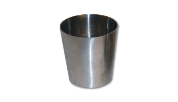 Vibrant 3.0in x 1.5in T304 Stainless Steel Straight Reducer - 6in Length - Bull Strap