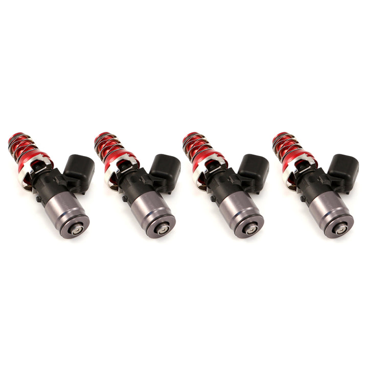 Injector Dynamics 2600-XDS Injectors - 48mm Length - 11mm Top - WRX Bottom Adapter (Set of 4) - Bull Strap