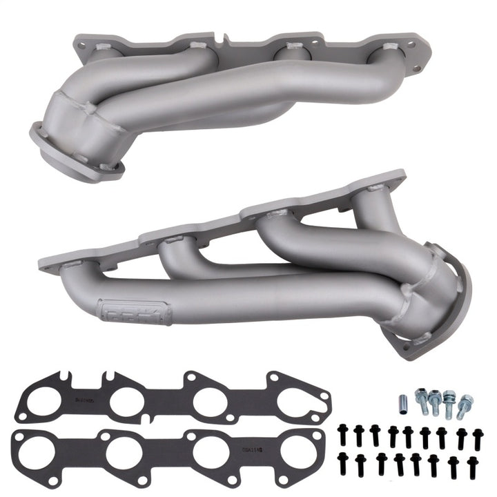 BBK 05-15 Dodge Challenger/Charger 5.7 Hemi Shorty Tuned Exhaust Headers - 1-3/4 Titanium Ceramic - Bull Strap