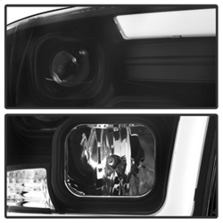 Spyder 09-16 Dodge Ram 1500 Version 2 Headlights Light Bar DRL Black PRO-YD-DR09V2-LBDRL-BK - Bull Strap