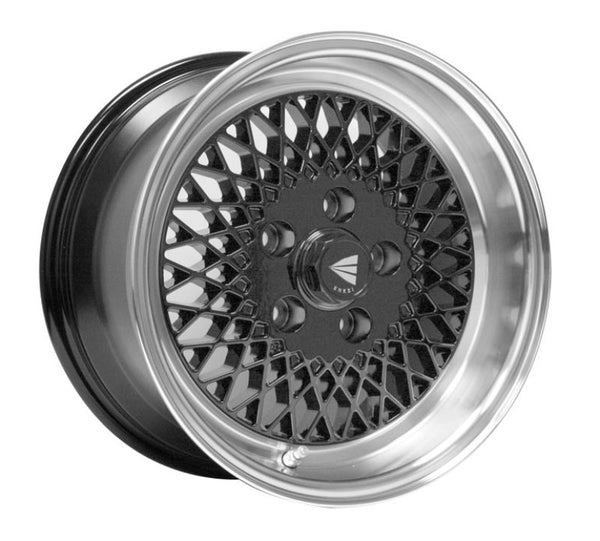 Enkei92 Classic Line 15x8 25mm Offset 4x100 Bolt Pattern Black Wheel - Bull Strap