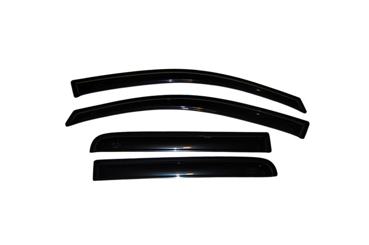 AVS 04-15 Nissan Titan Crew Cab Ventvisor Outside Mount Window Deflectors 4pc - Smoke - Bull Strap