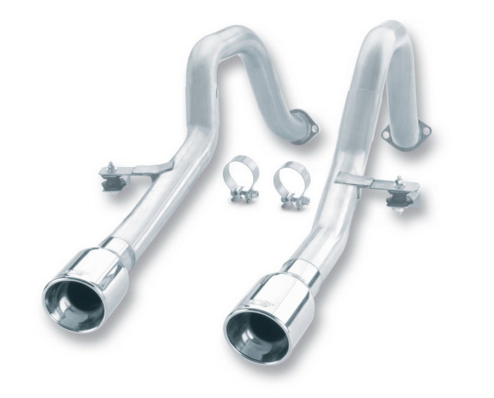 Borla 97-04 Chevrolet Corvette 5.7L 8cyl RWD Very Aggressive Catback Exhaust - Off-Road/Racing - Bull Strap
