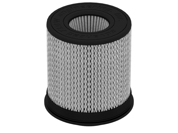 aFe Momentum Pro DRY S Replacement Air Filter 5-1/2in F x 8in B x 8in T (Inv) x 9in H - Bull Strap