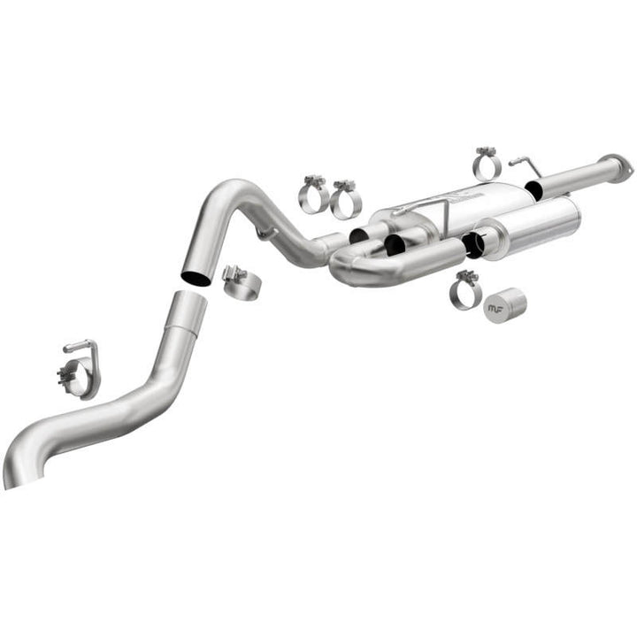 MagnaFlow Stainless Overland Cat-Back Exhaust 16-21 Toyota Tacoma - Bull Strap
