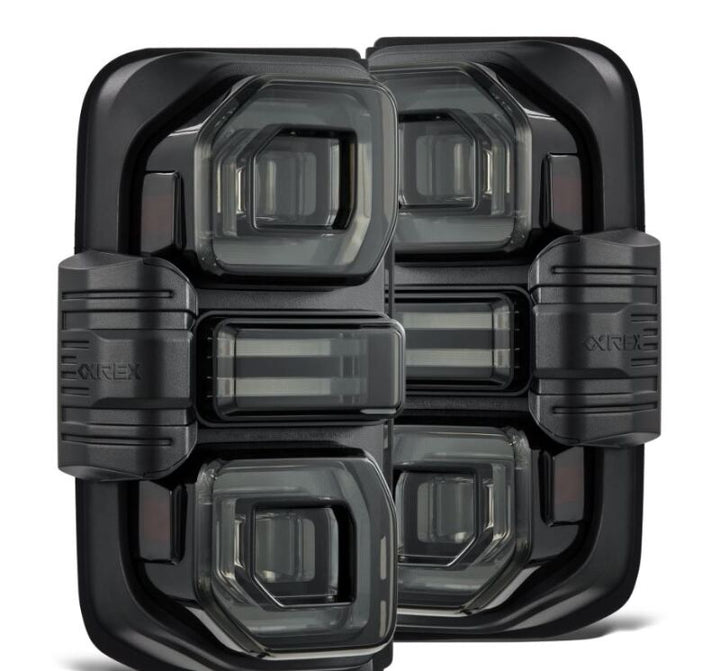 AlphaRex 21-24 Ford Bronco NOVA LED Tail Lights - Alpha-Black - Bull Strap