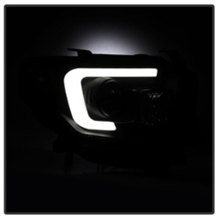 Spyder Toyota Tundra 2014-2016 Projector Headlights Light Bar DRL Black Smoke PRO-YD-TTU14-DRL-BSM - Bull Strap