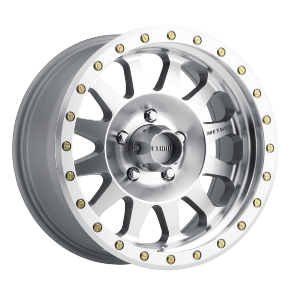 Method MR304 Double Standard 17x8.5 0mm Offset 5x5.5 108mm CB Machined/Clear Coat Wheel - Bull Strap