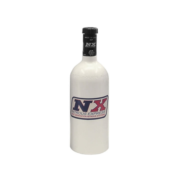 Nitrous Express 1lb Bottle w/Motorcycle Valve (3.2 Dia x 9.83 Tall) - Bull Strap
