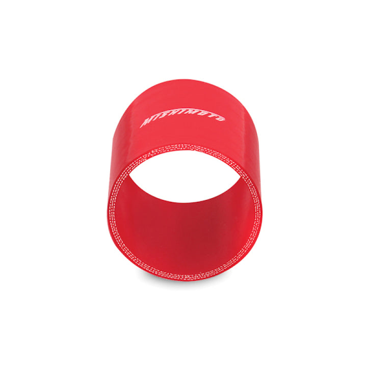 Mishimoto 2.5 Inch Red Straight Coupler - Bull Strap