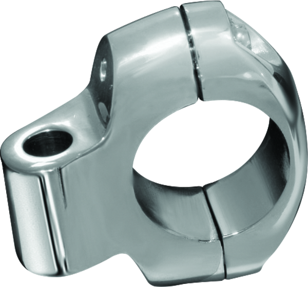 Kuryakyn Drink Holder Replacement Mount Clamp 1-1/4in Bars Chrome - Bull Strap