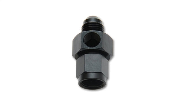 Vibrant -6AN Male to -6AN Female Union Adapter Fitting w/ 1/8in NPT Port - Bull Strap